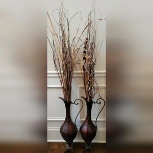 Elegant Brown and Tan Decorative Vase
